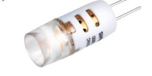 Bombilla LED de recambio 12V G4 blanco cálido.