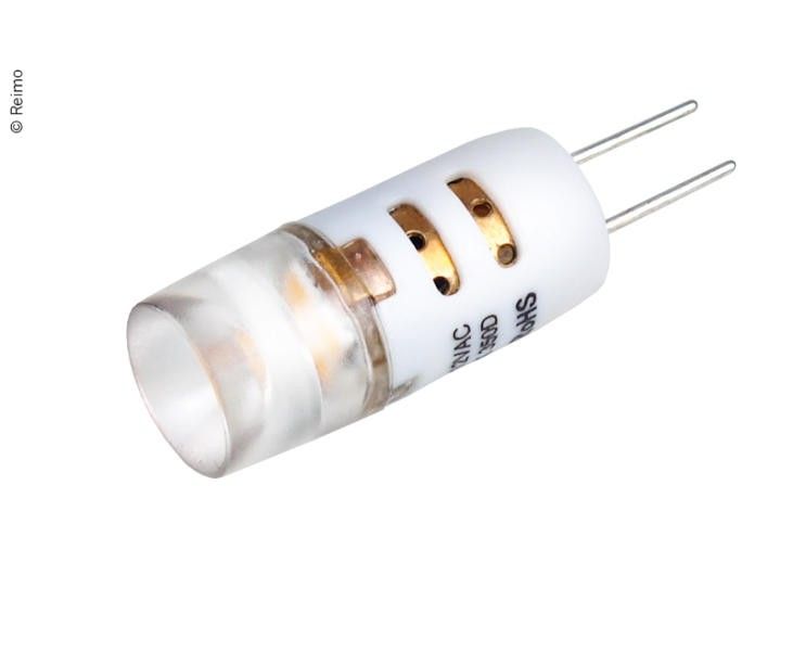 Bombilla LED de recambio 12V G4 blanco cálido.