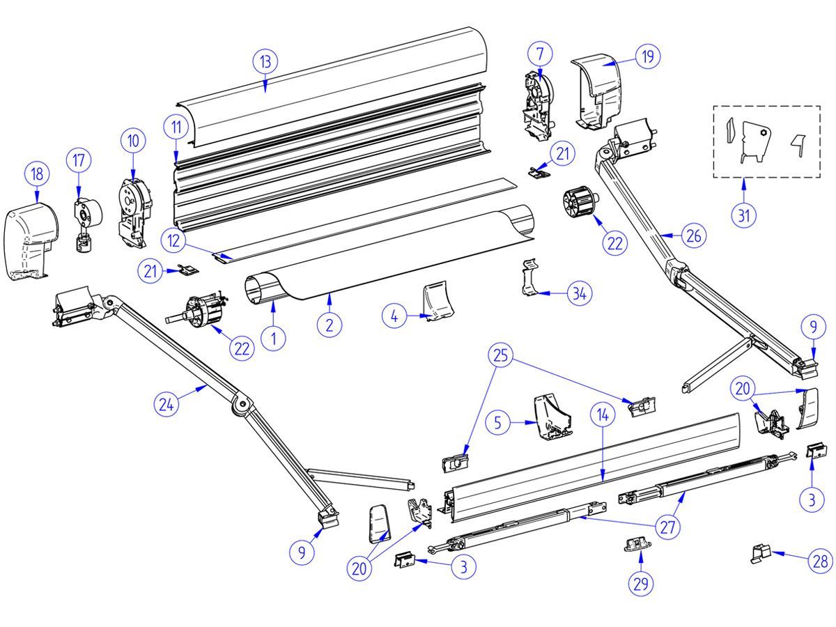 Thule Omnistor tapa interna derecha 8000 - Imagen 3