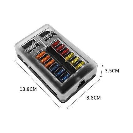Caja 12 fusibles (positivo y negativo común) - Imagen 3