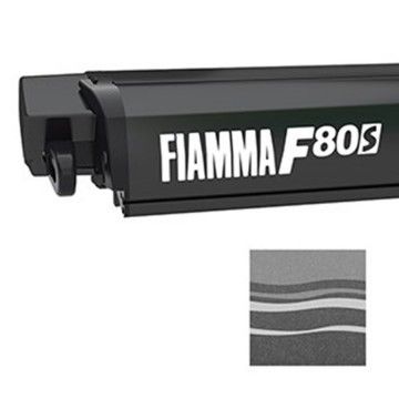 Toldo Fiamma F80S 340 Deep Black-Royal Grey + Soporte F65 y F80S Ducato-Jumper-Boxer